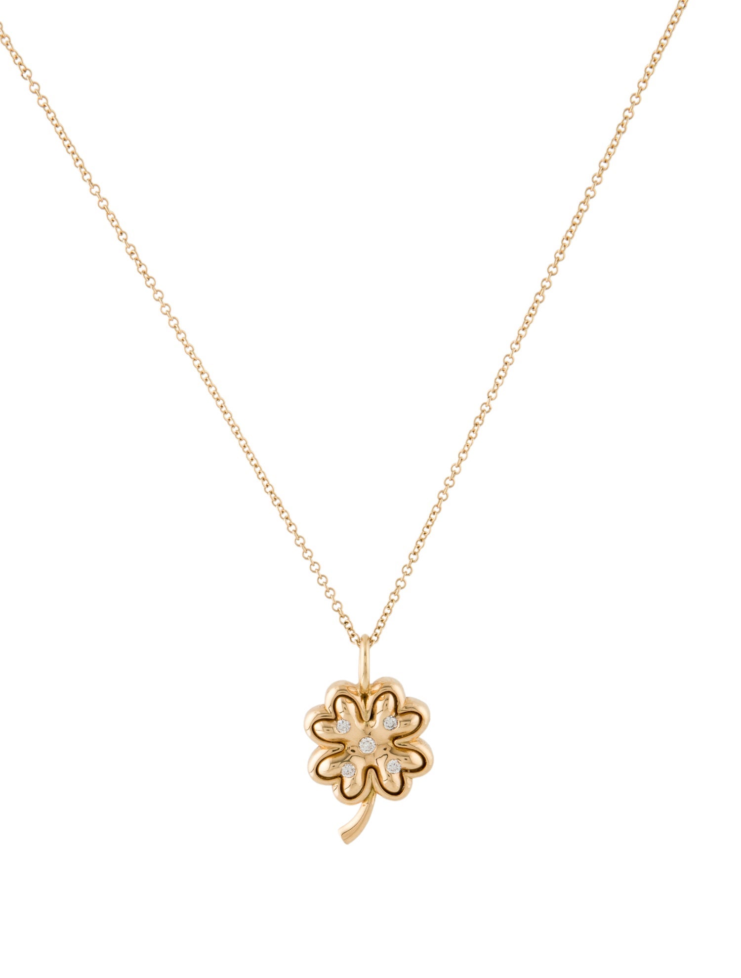 Brent Neale 18K Diamond Flower Pendant Necklace