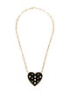 Brent Neale 18K Pearl, Diamond & Onyx Puffy Heart Pendant Necklace