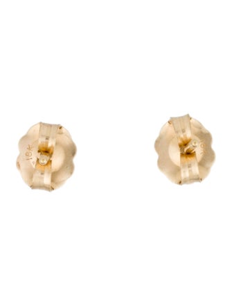 Brent Neale 18K Emerald Micro Mushroom Stud Earrings