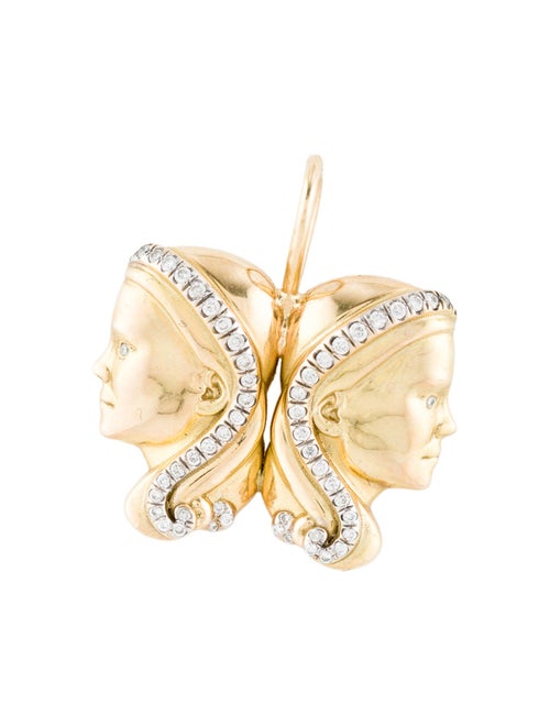 Brent Neale 18K Diamond Gemini Pendant