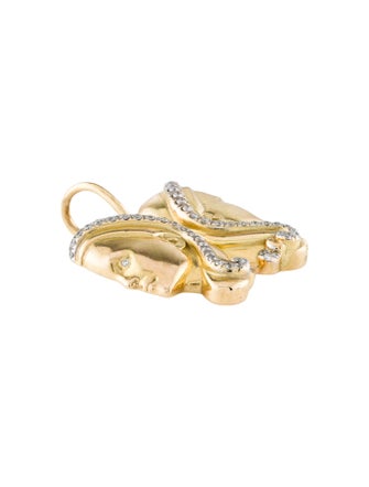 Brent Neale 18K Diamond Gemini Pendant