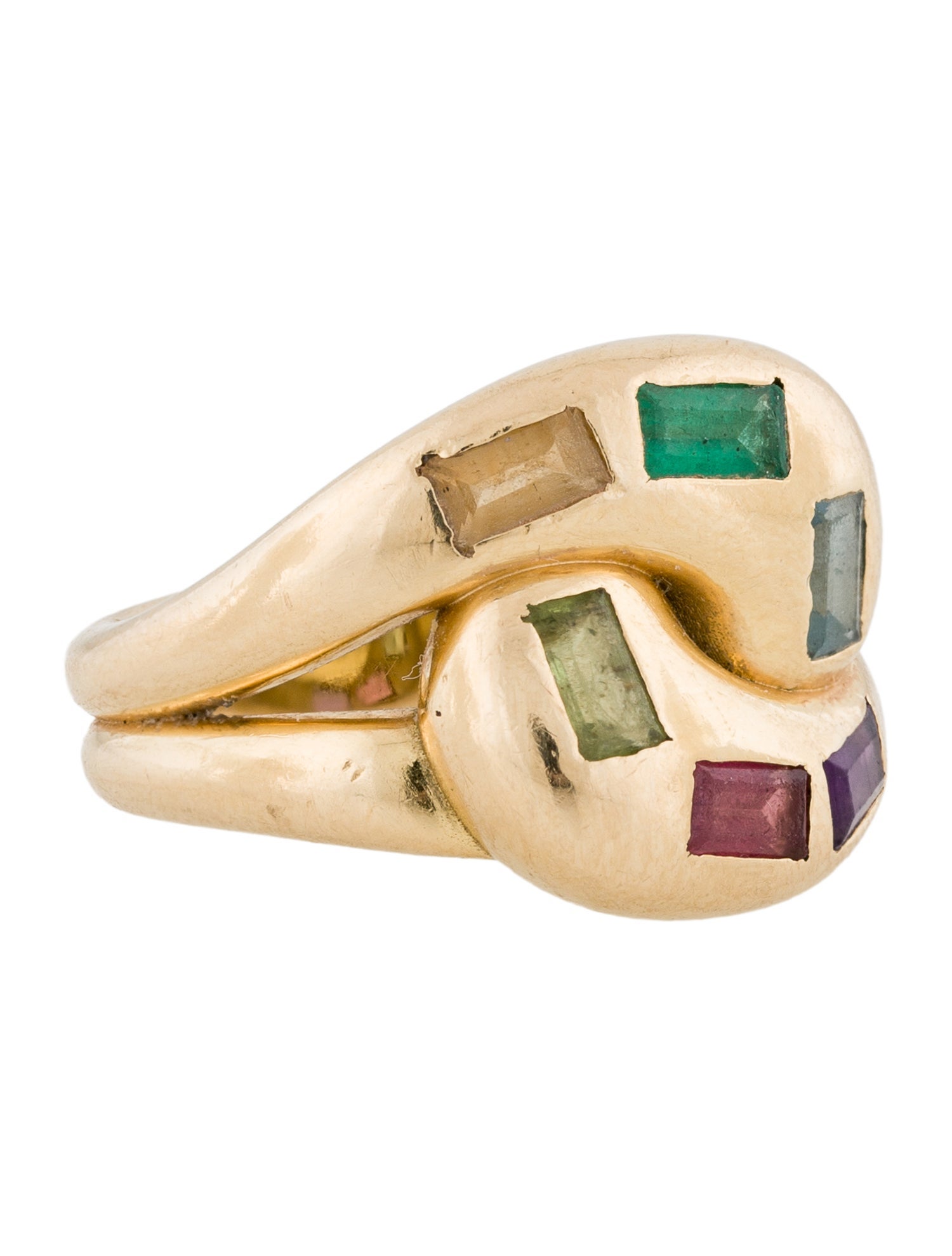 Brent Neale 18K Multistone Knot Ring