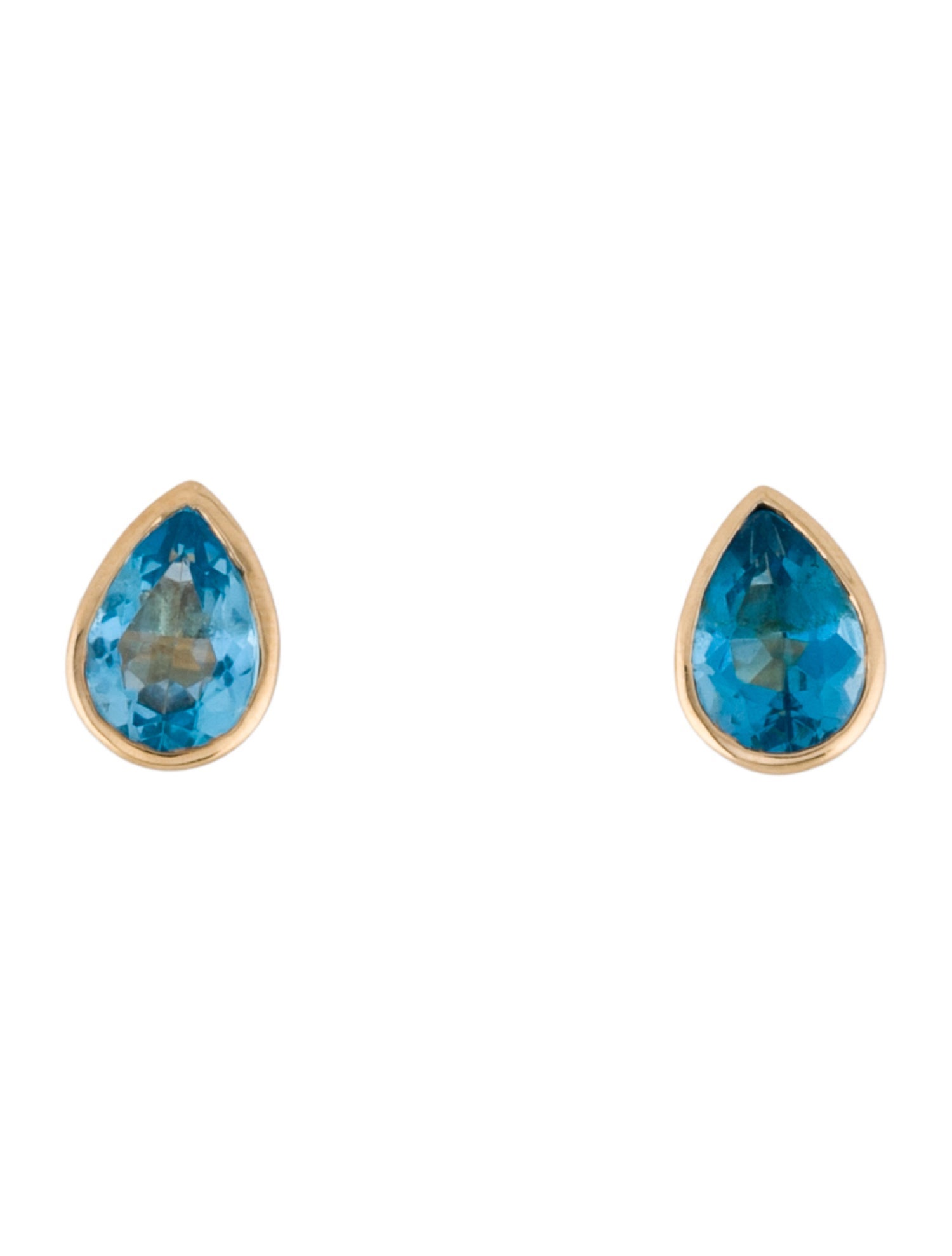 Brent Neale 18K Topaz Teardrop Stud Earrings