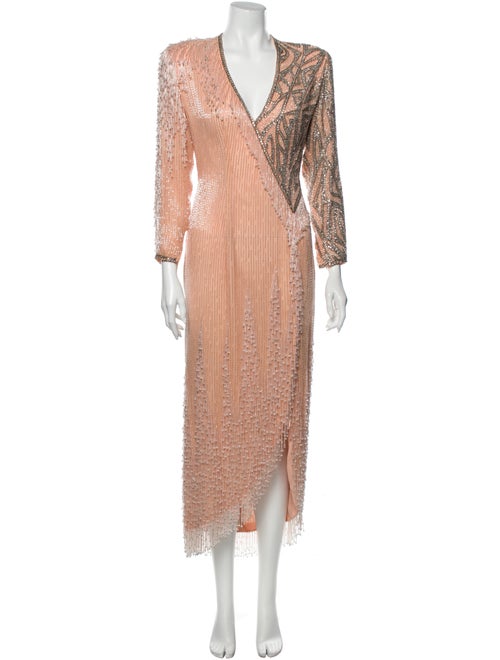 Bob Mackie Vintage Long Dress Orange