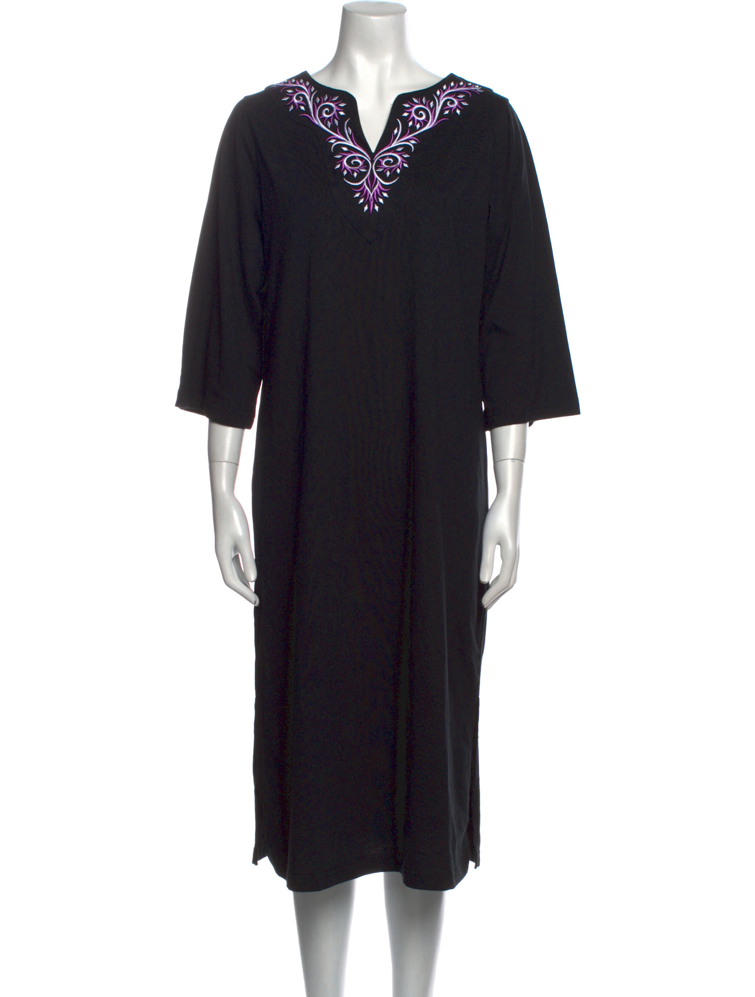 Bob Mackie V-Neck Midi Length Dress