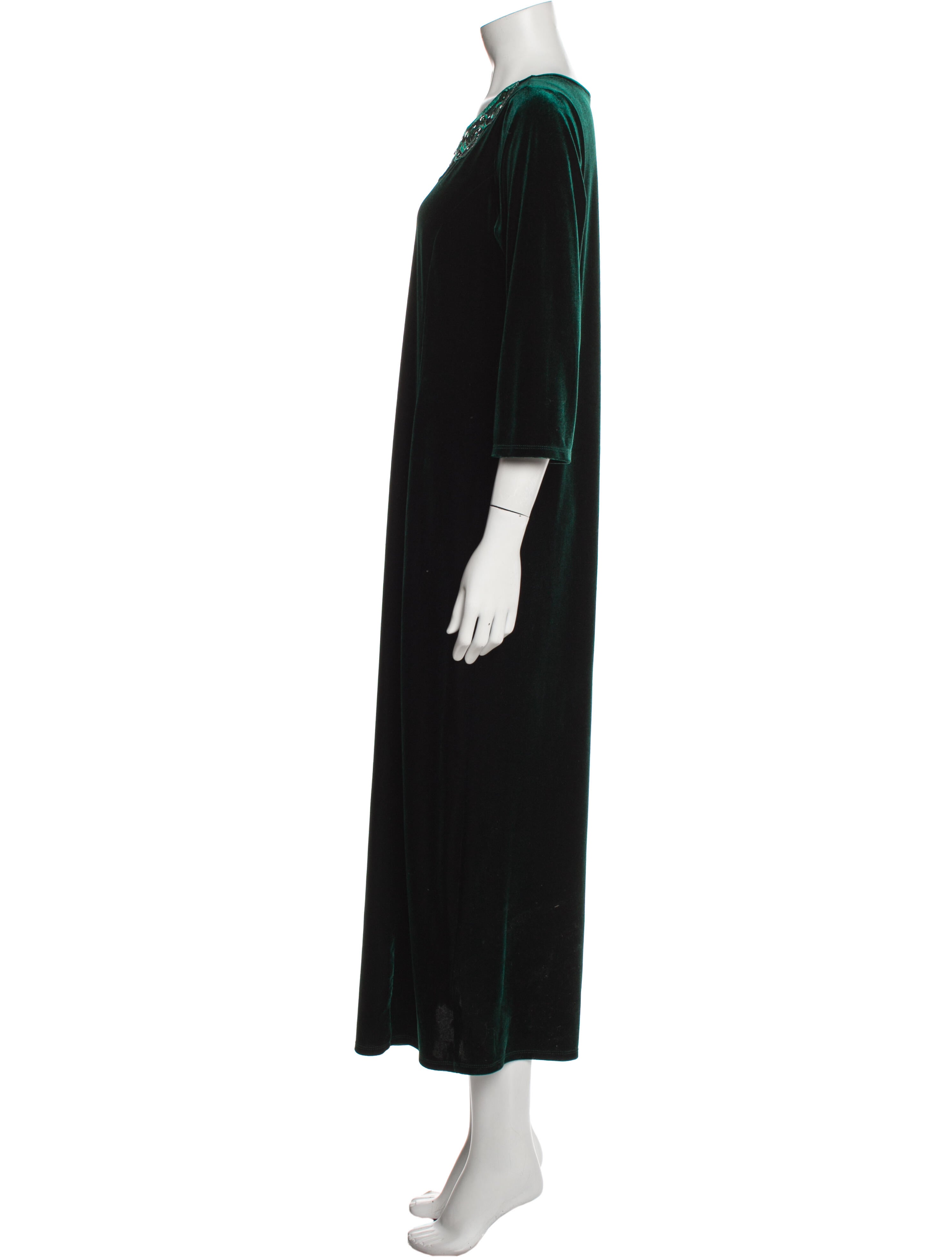 Bob Mackie Scoop Neck Long Dress