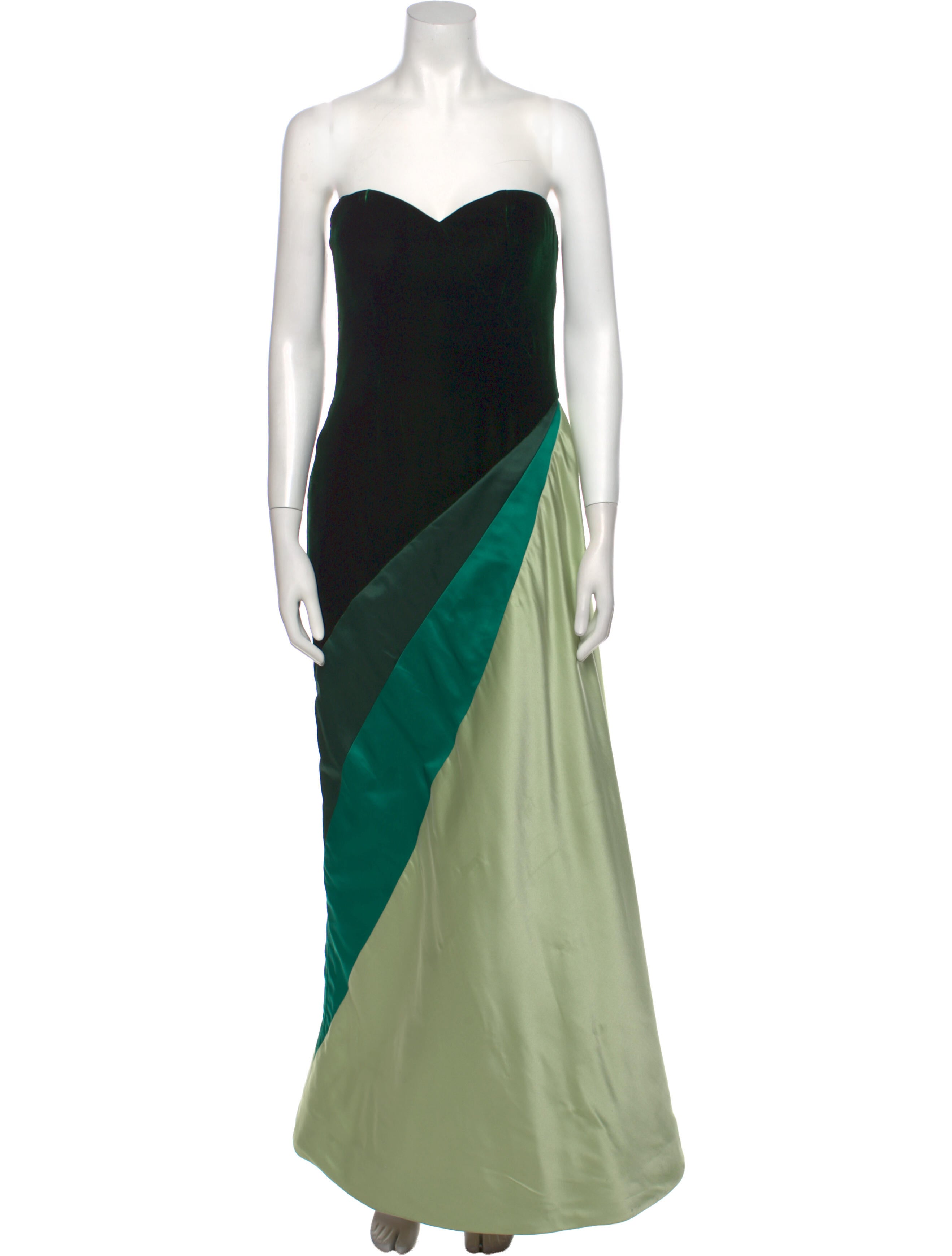 Bob Mackie Vintage Long Dress - Green Dresses, Clothing - BOBMA22107 | The  RealReal