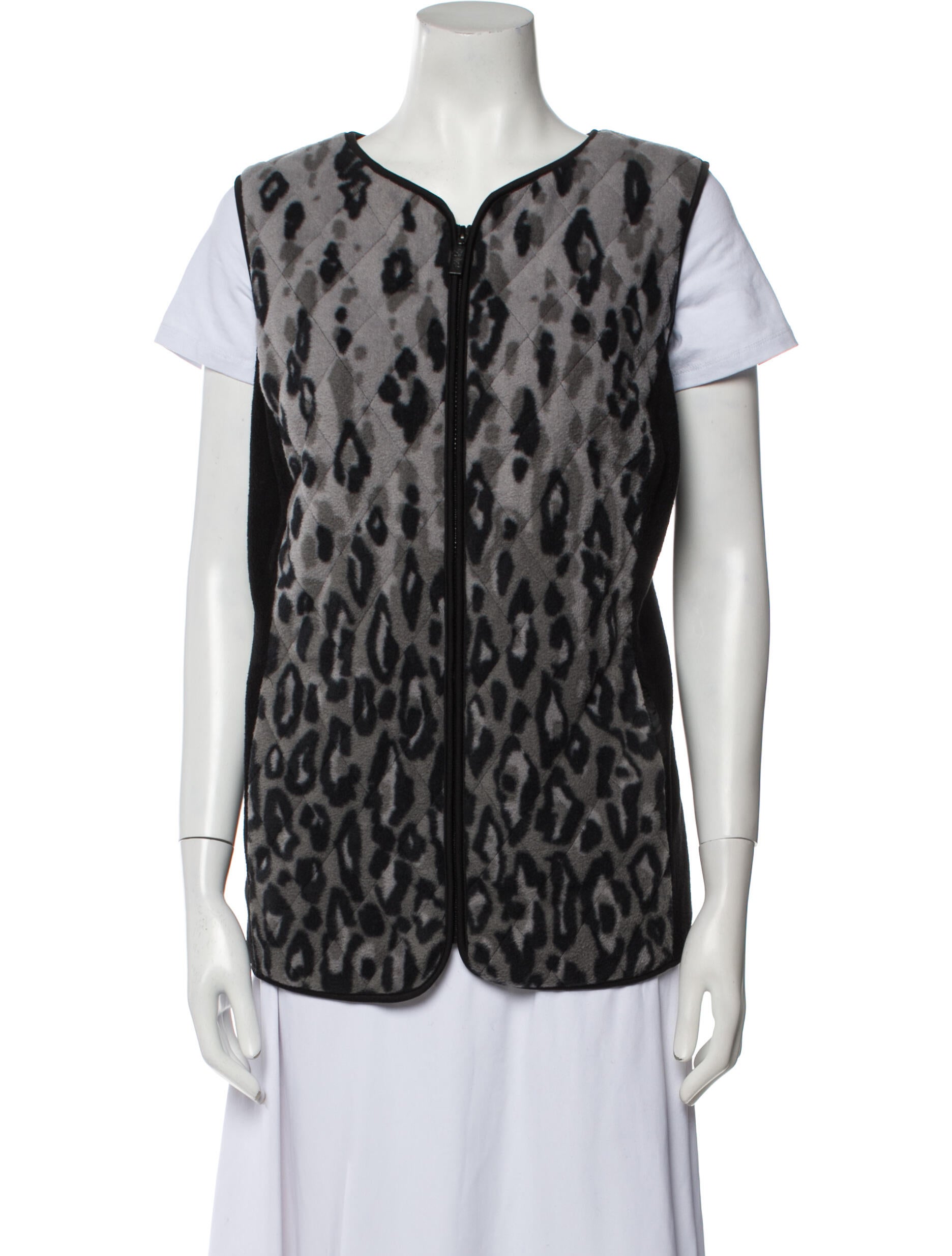 Bob Mackie Animal Print Vest