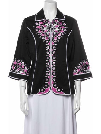 Bob Mackie Floral Print Evening Jacket