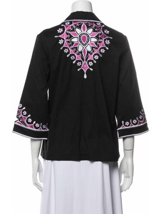 Bob Mackie Floral Print Evening Jacket