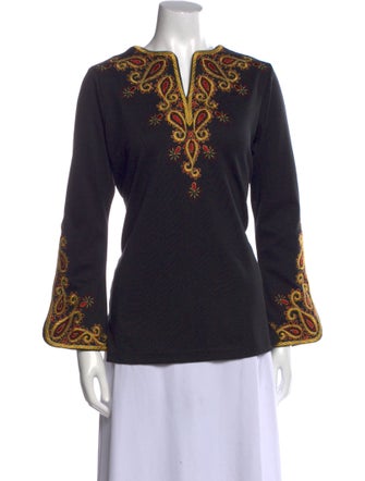 Bob Mackie Printed V-Neck Tunic