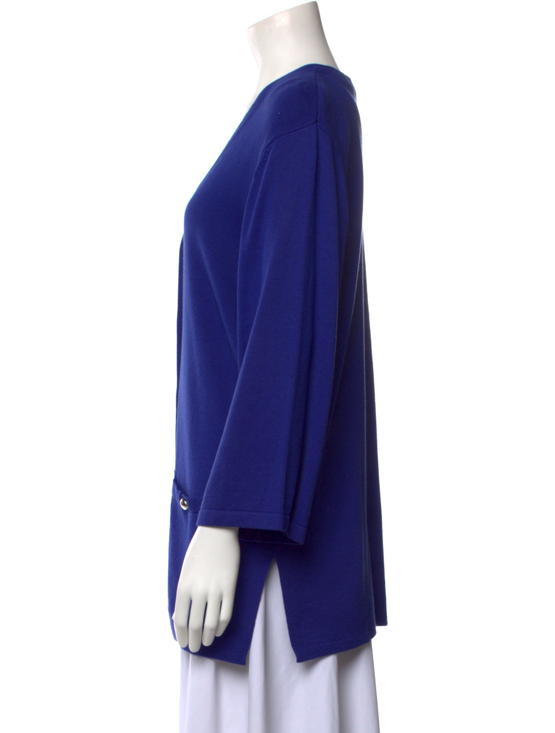 Bob Mackie Plunge Neckline Sweater