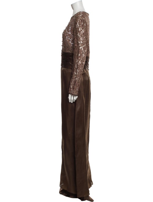Bob Mackie V-Neck Long Dress