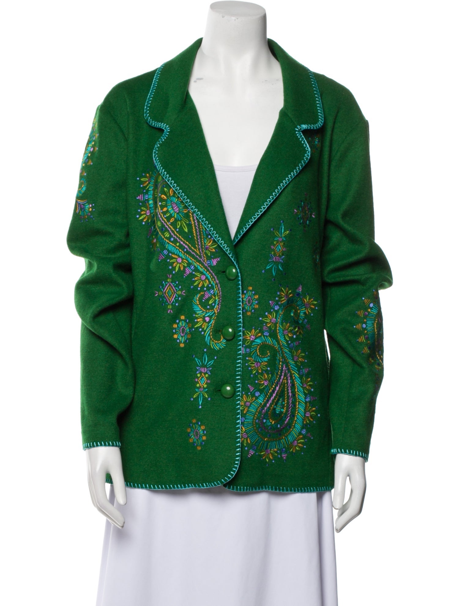 Bob Mackie Floral Print Evening Jacket