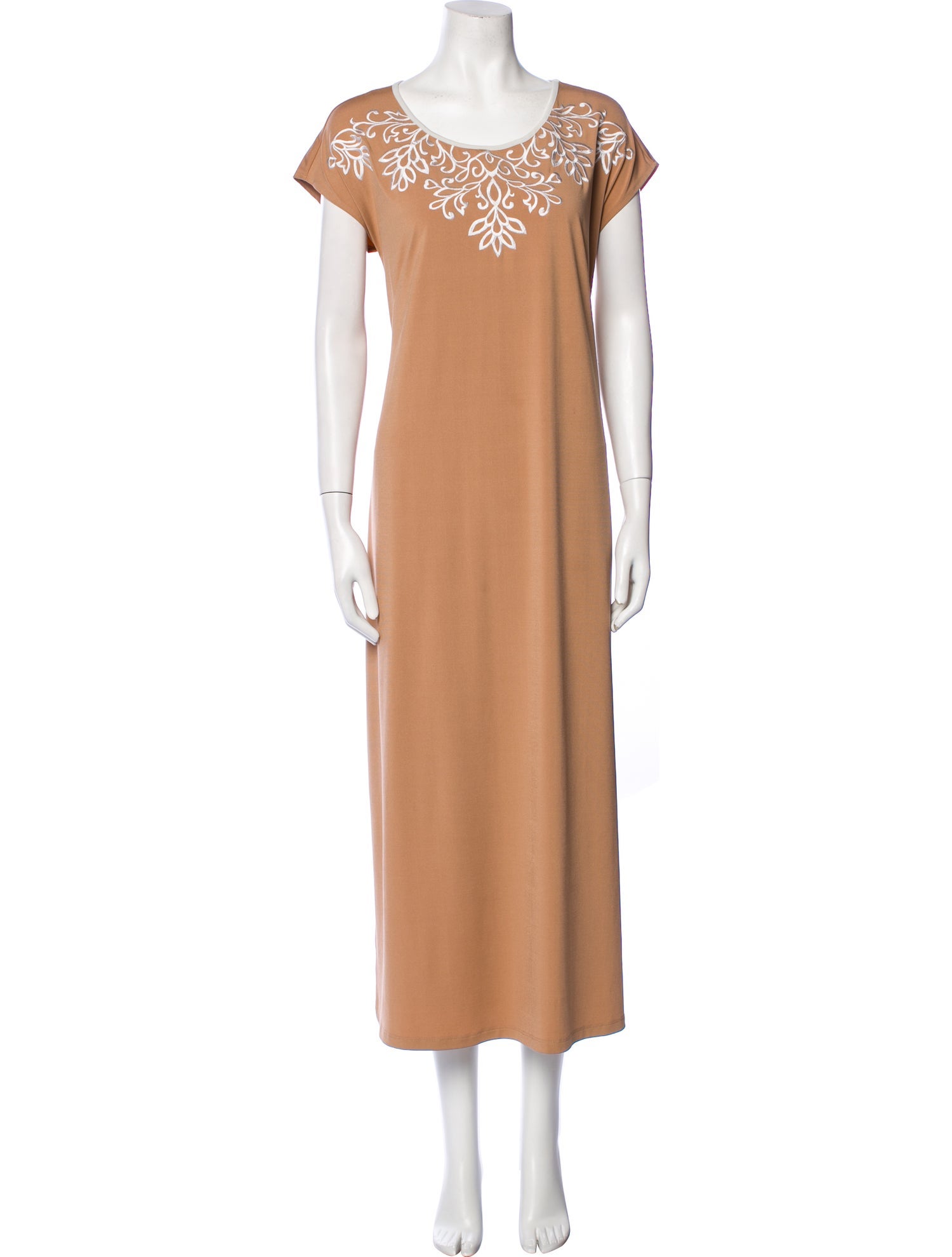 Bob Mackie Scoop Neck Long Dress