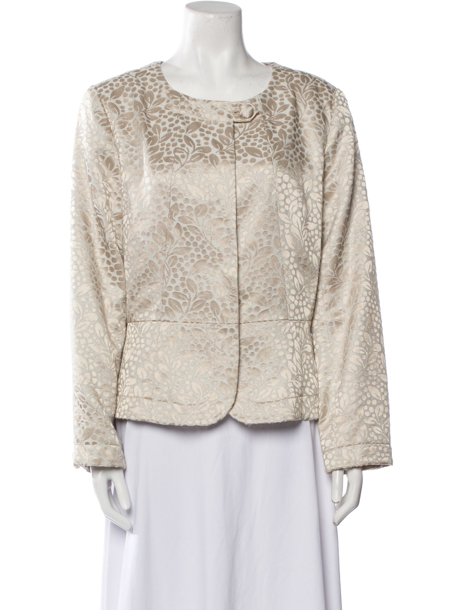 Bob Mackie Tweed Pattern Evening Jacket