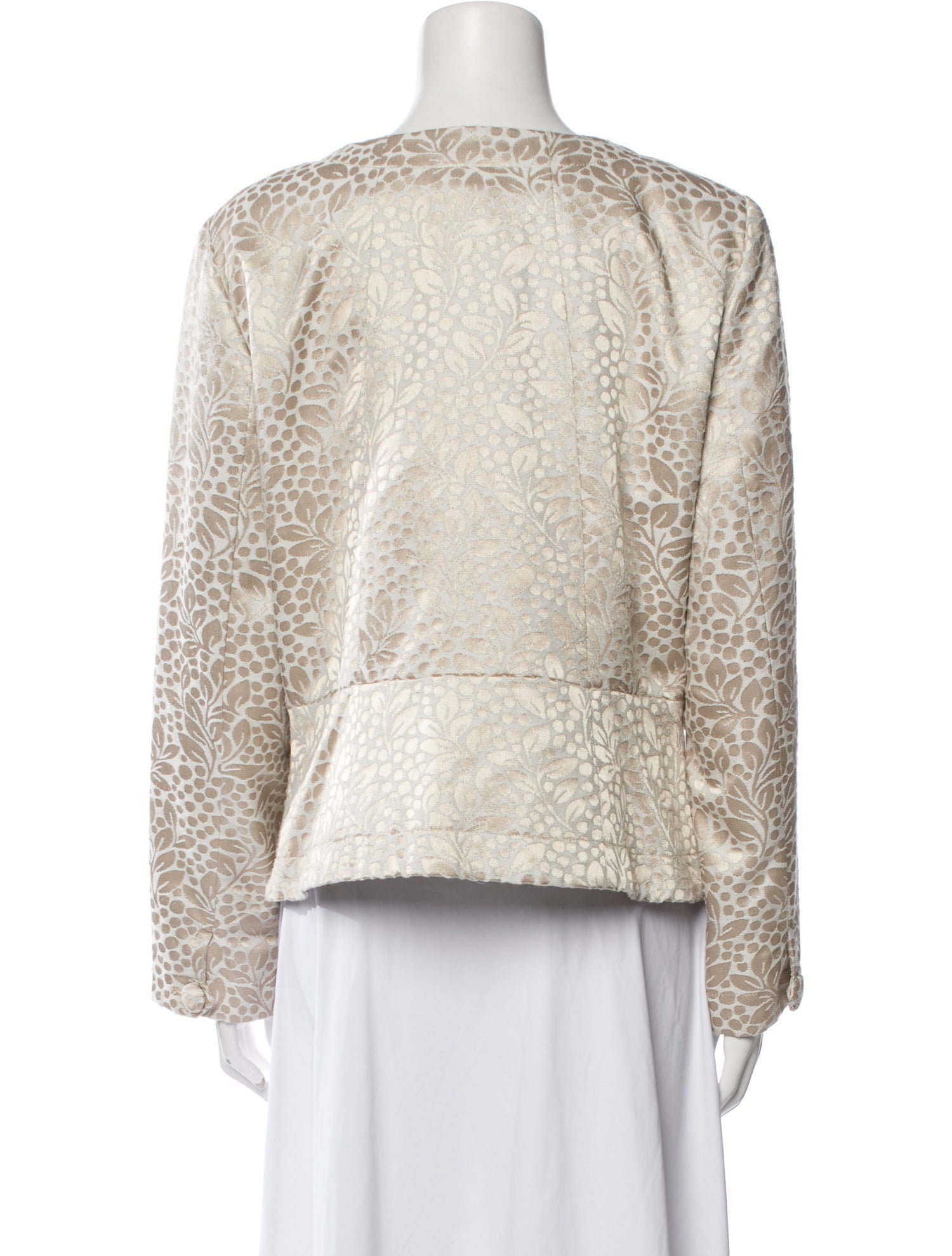 Bob Mackie Tweed Pattern Evening Jacket