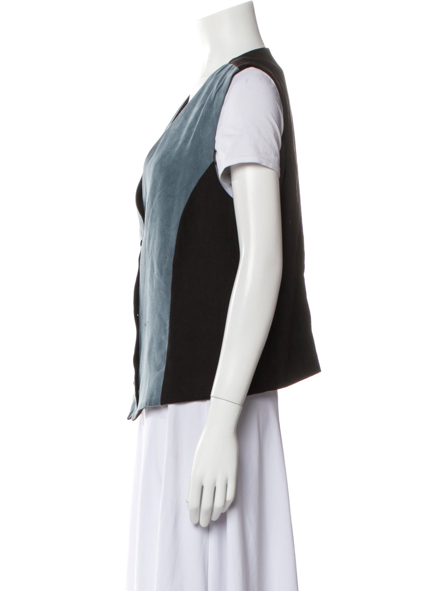 Bob Mackie Velvet Floral Print Vest