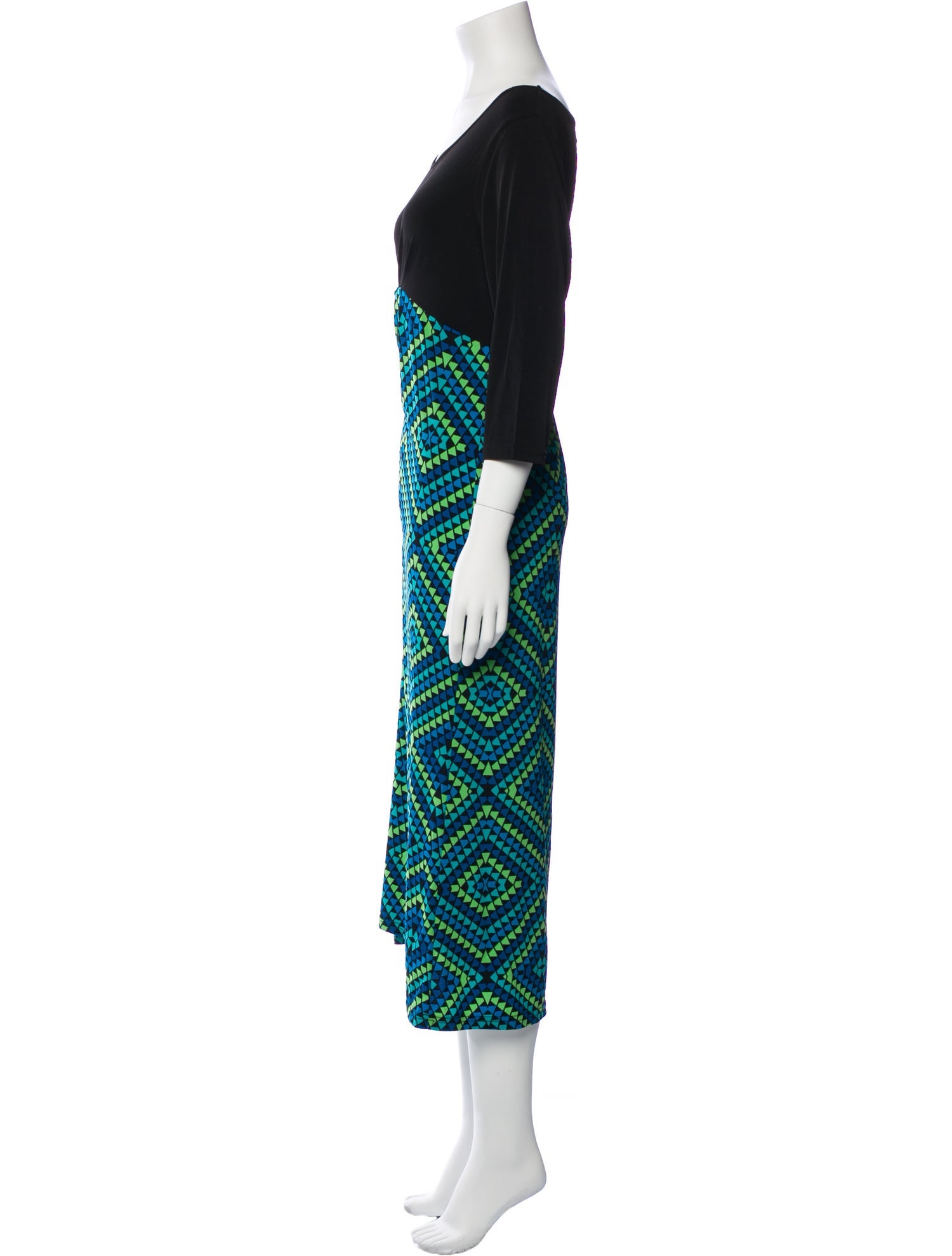 Bob Mackie Printed Midi Length Dress