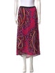 Bob Mackie Printed Midi Length Skirt