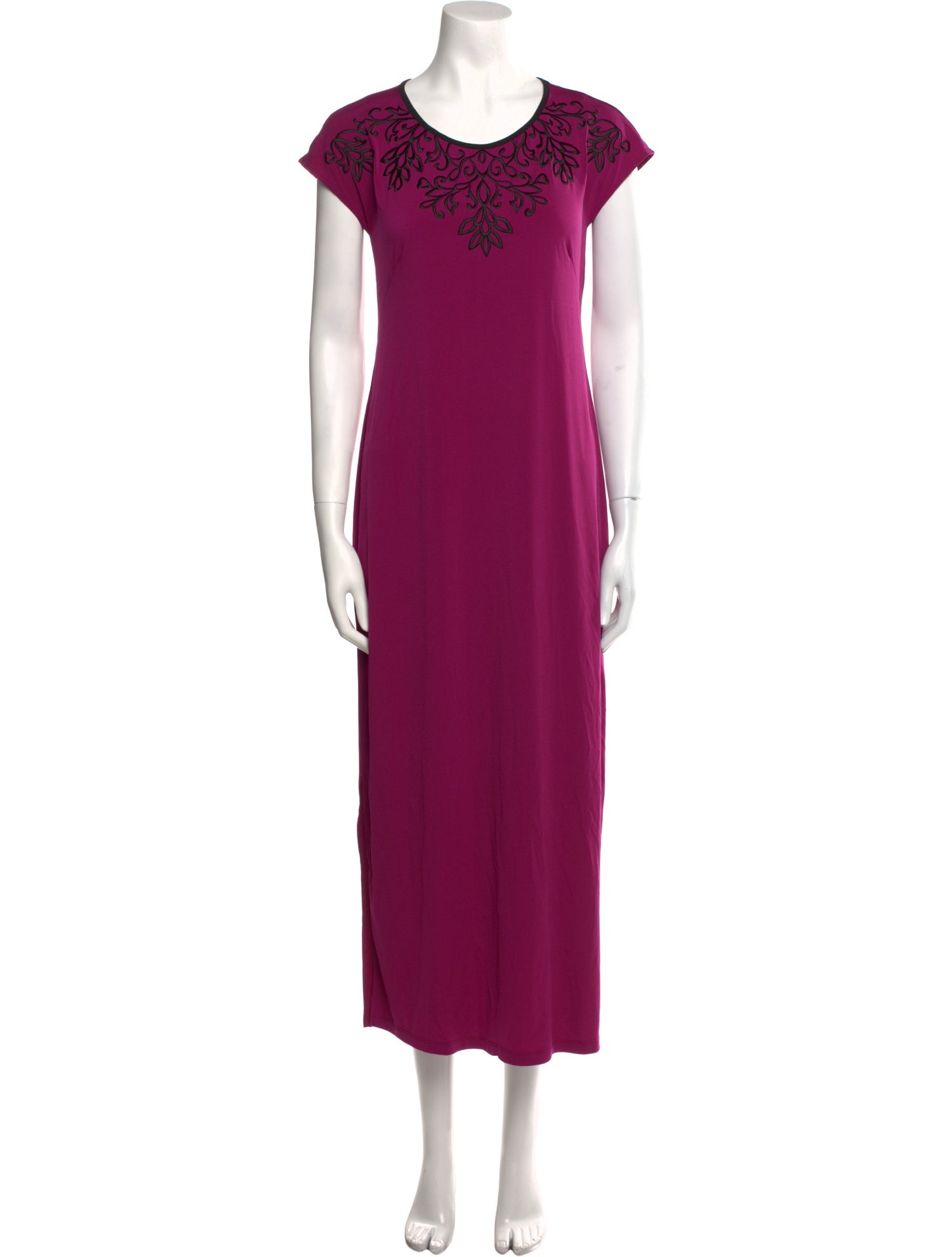 Bob Mackie Crew Neck Long Dress