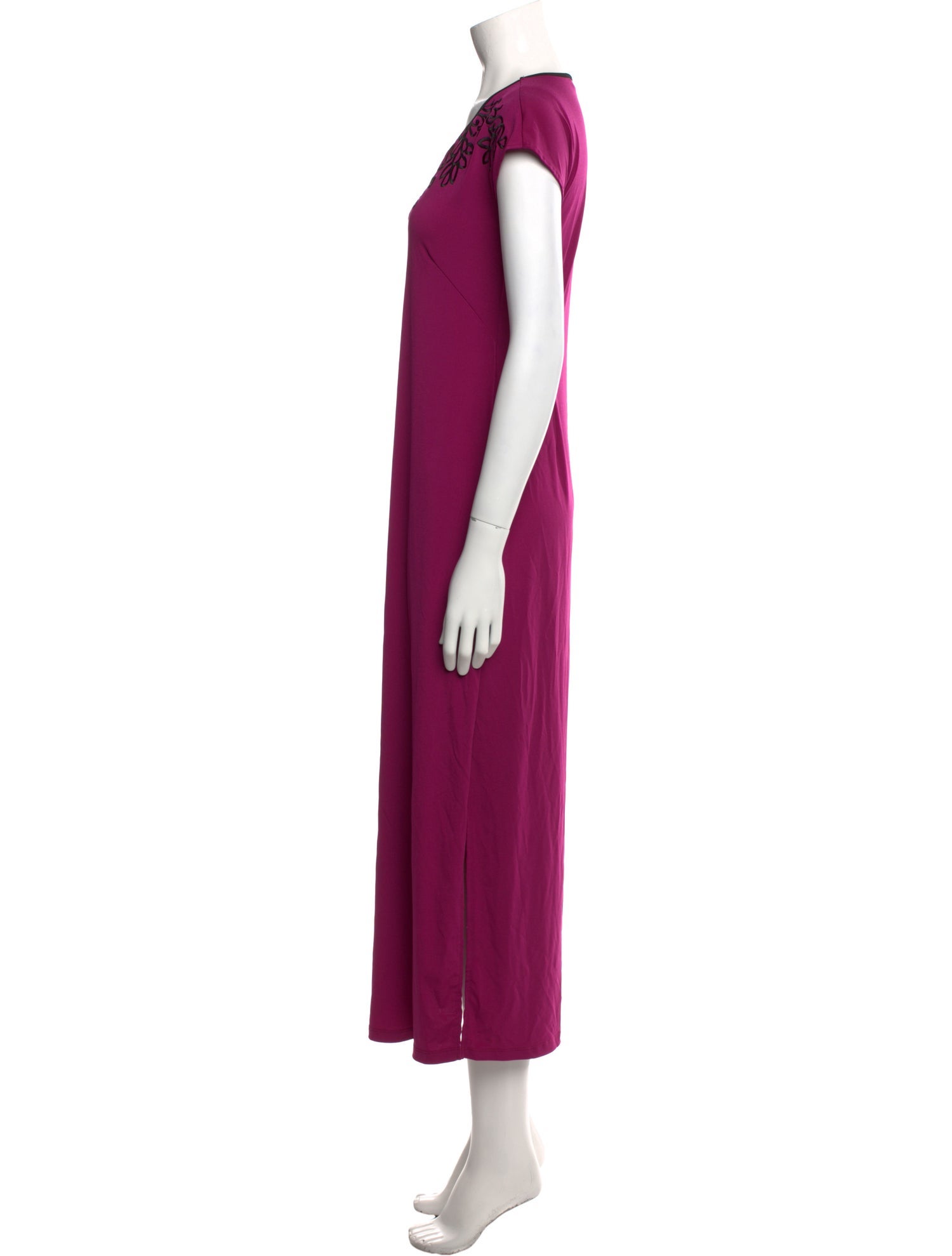Bob Mackie Crew Neck Long Dress