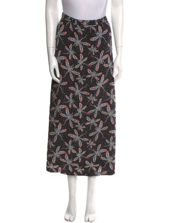 Bob Mackie Silk Midi Length Skirt