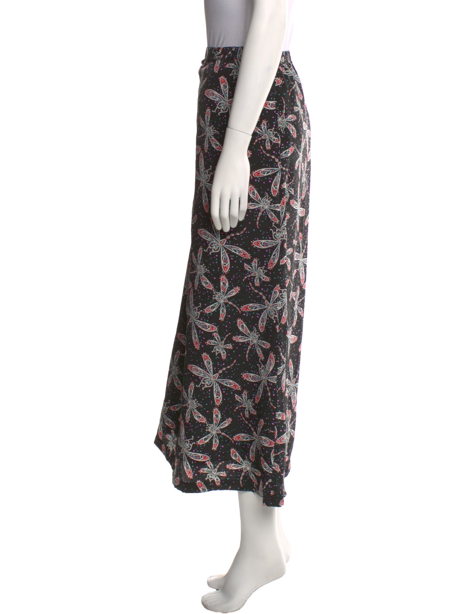 Bob Mackie Silk Midi Length Skirt