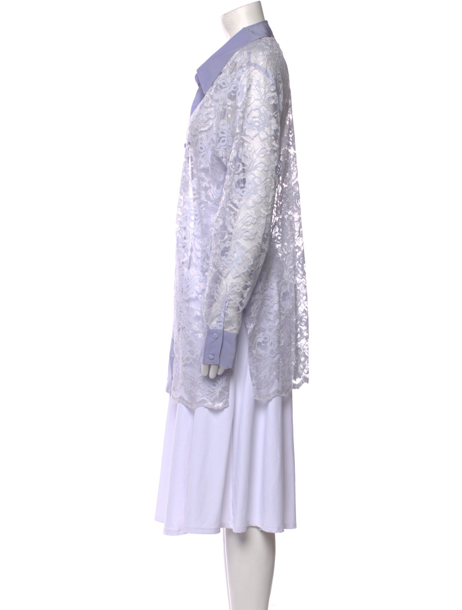 Bob Mackie Lace Pattern Sweater