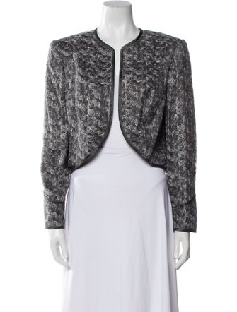 Bob Mackie Silk Tweed Pattern Evening Jacket