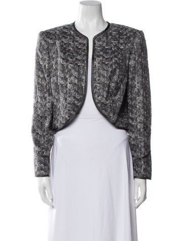 Bob Mackie Jackets Silk Tweed Pattern Evening Jacket L