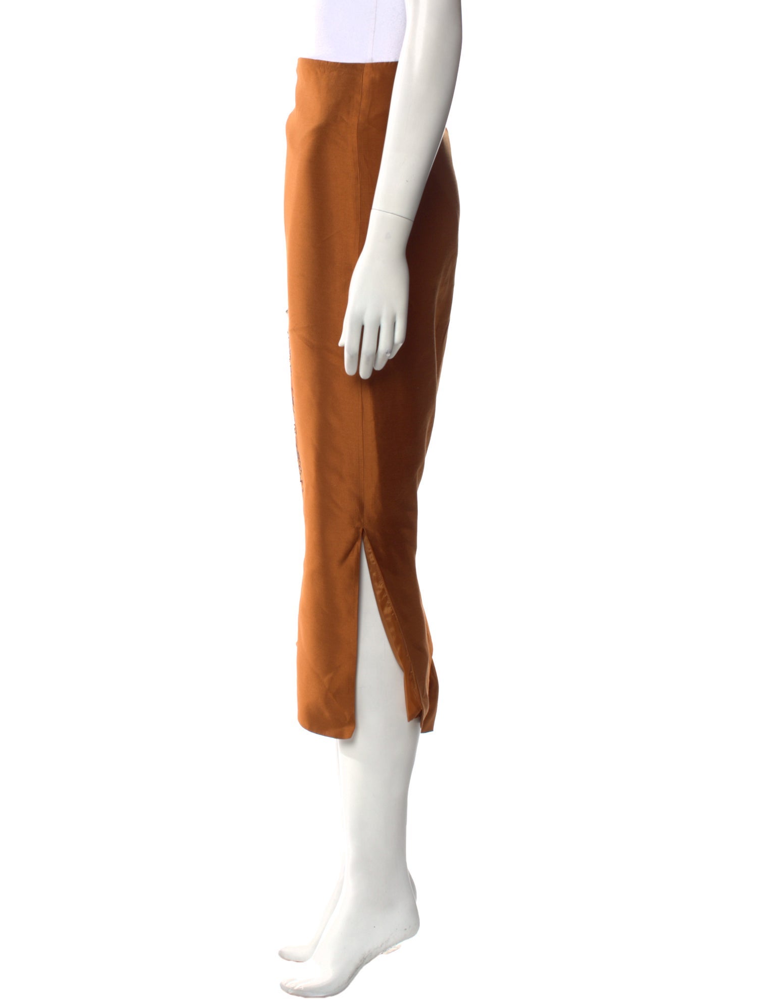 Bob Mackie Silk Midi Length Skirt