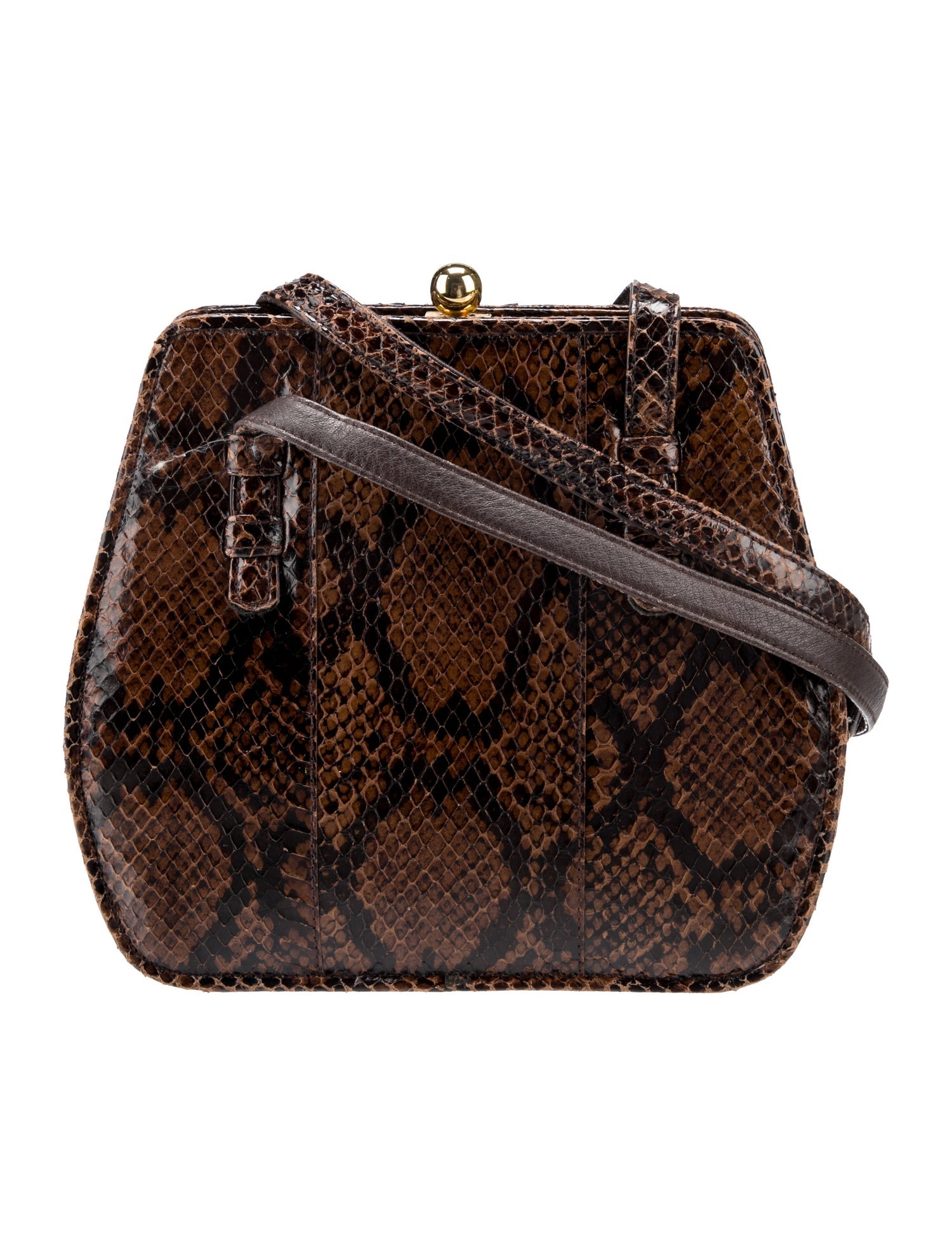 Bob Mackie Snakeskin Crossbody Bag Vintage