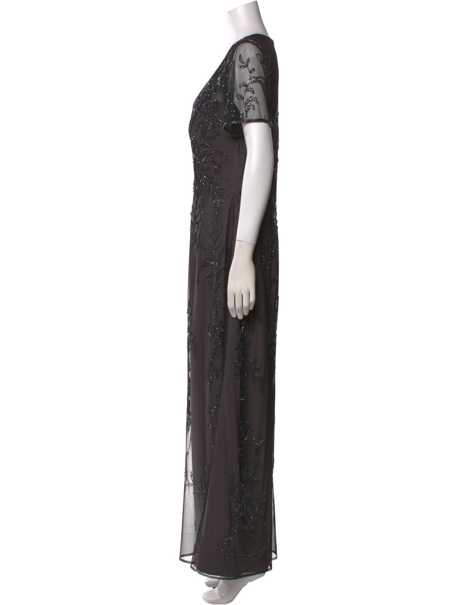 Bob Mackie V-Neck Long Dress