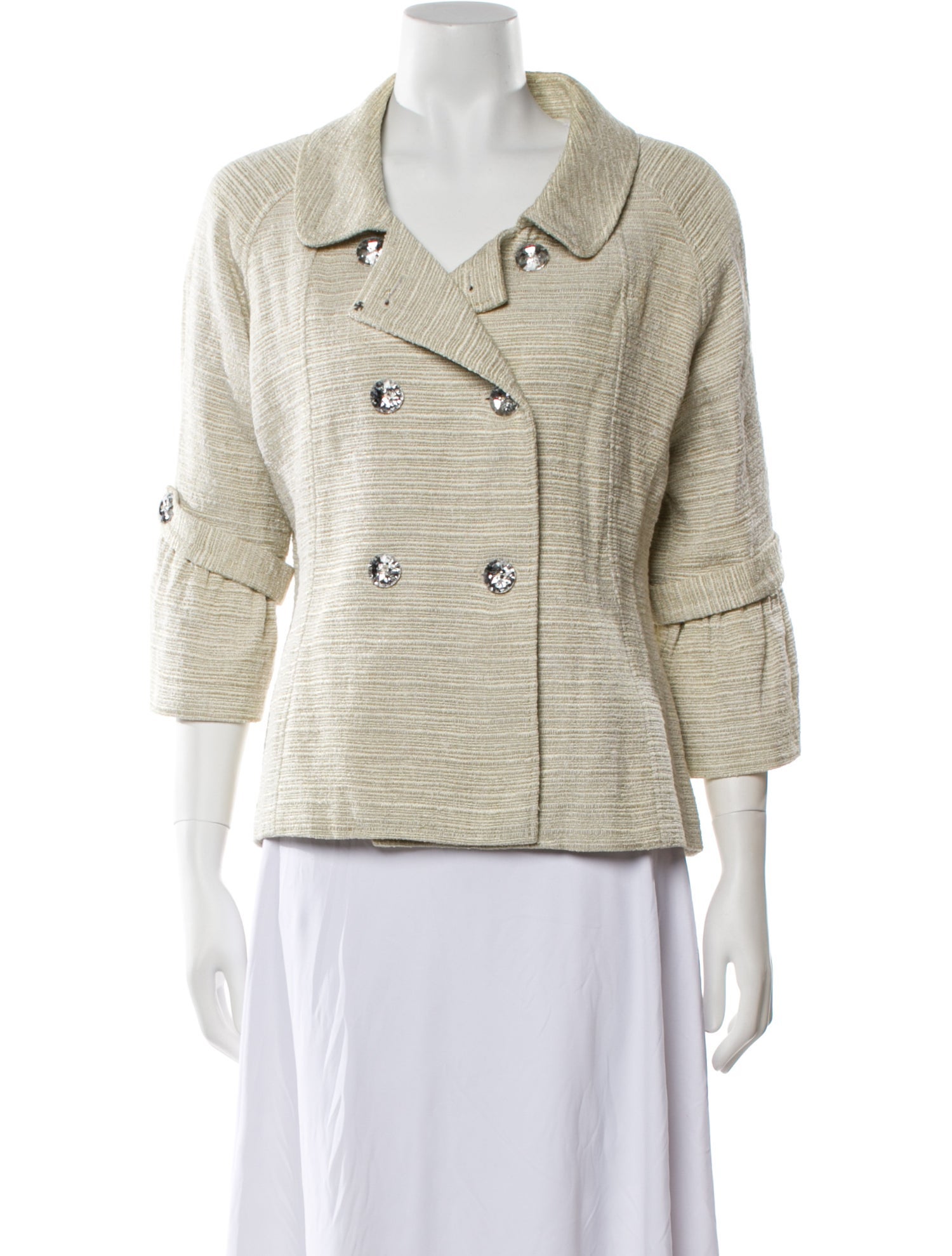 Bob Mackie Tweed Pattern Jacket