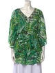 Bob Mackie Printed Three-Quarter Sleeve Tunic