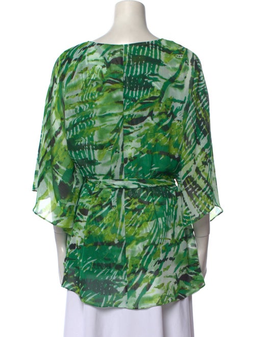 Bob Mackie Printed Three-Quarter Sleeve Tunic