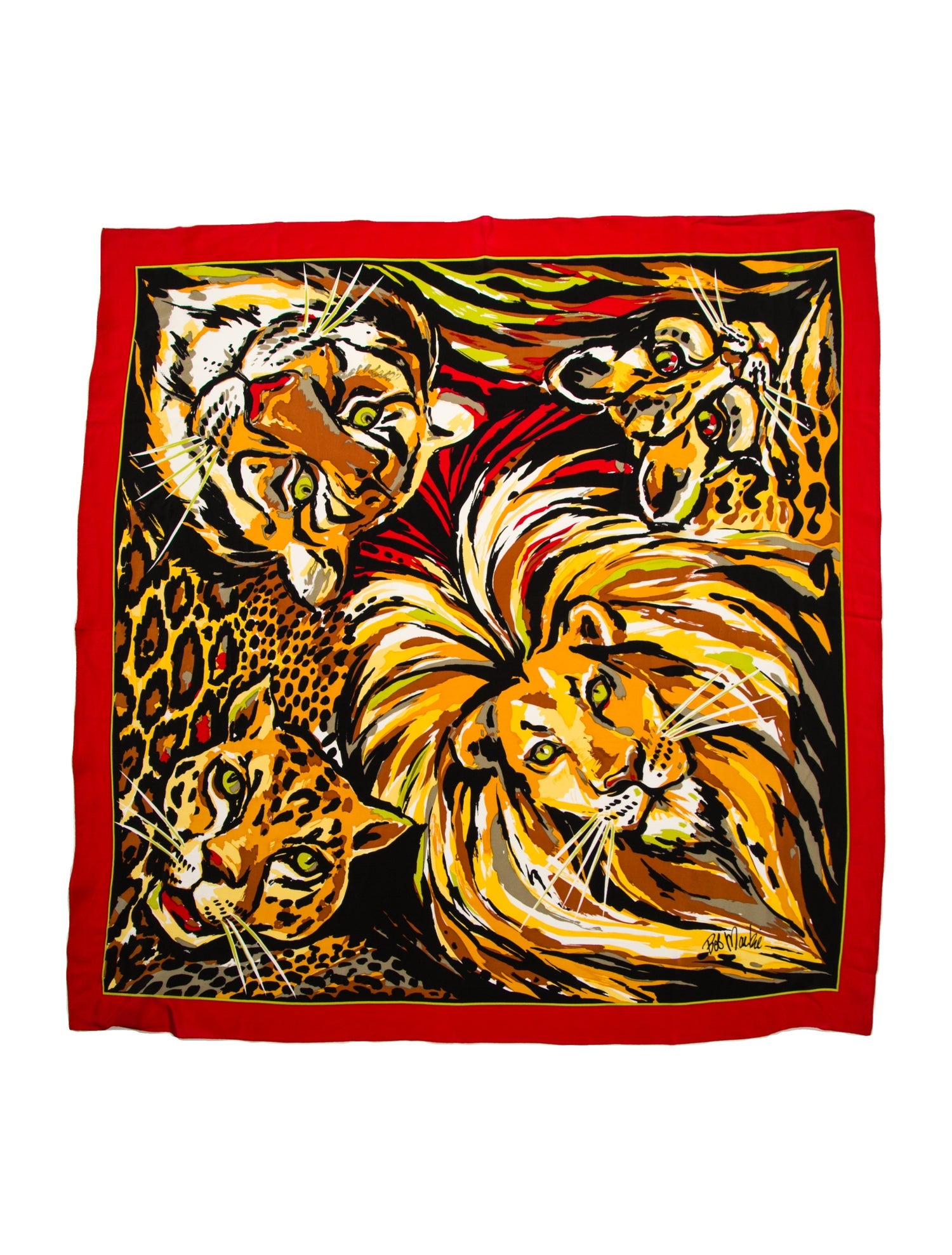 Bob Mackie Silk Printed Scarf