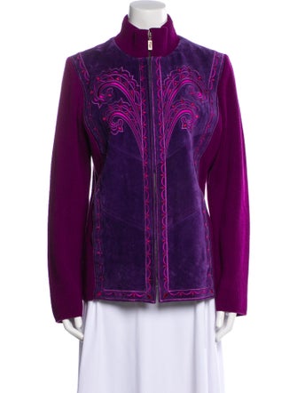 Bob Mackie Leather Evening Jacket