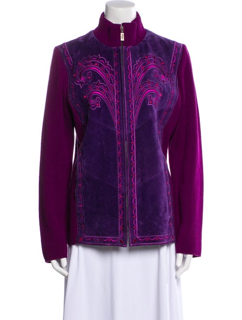 Bob Mackie Leather Evening Jacket