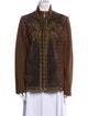 Bob Mackie Leather Printed Jacket