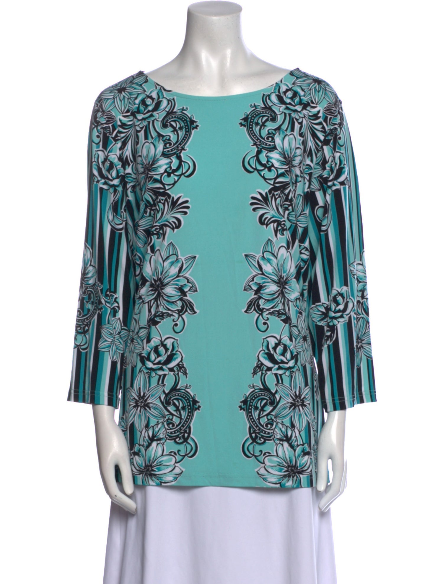 Bob Mackie Printed Scoop Neck Tunic