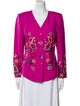Bob Mackie Silk Printed Evening Jacket
