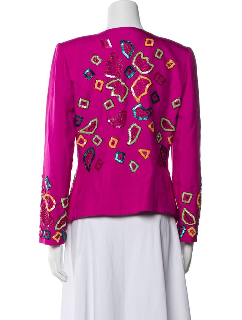 Bob Mackie Silk Printed Evening Jacket