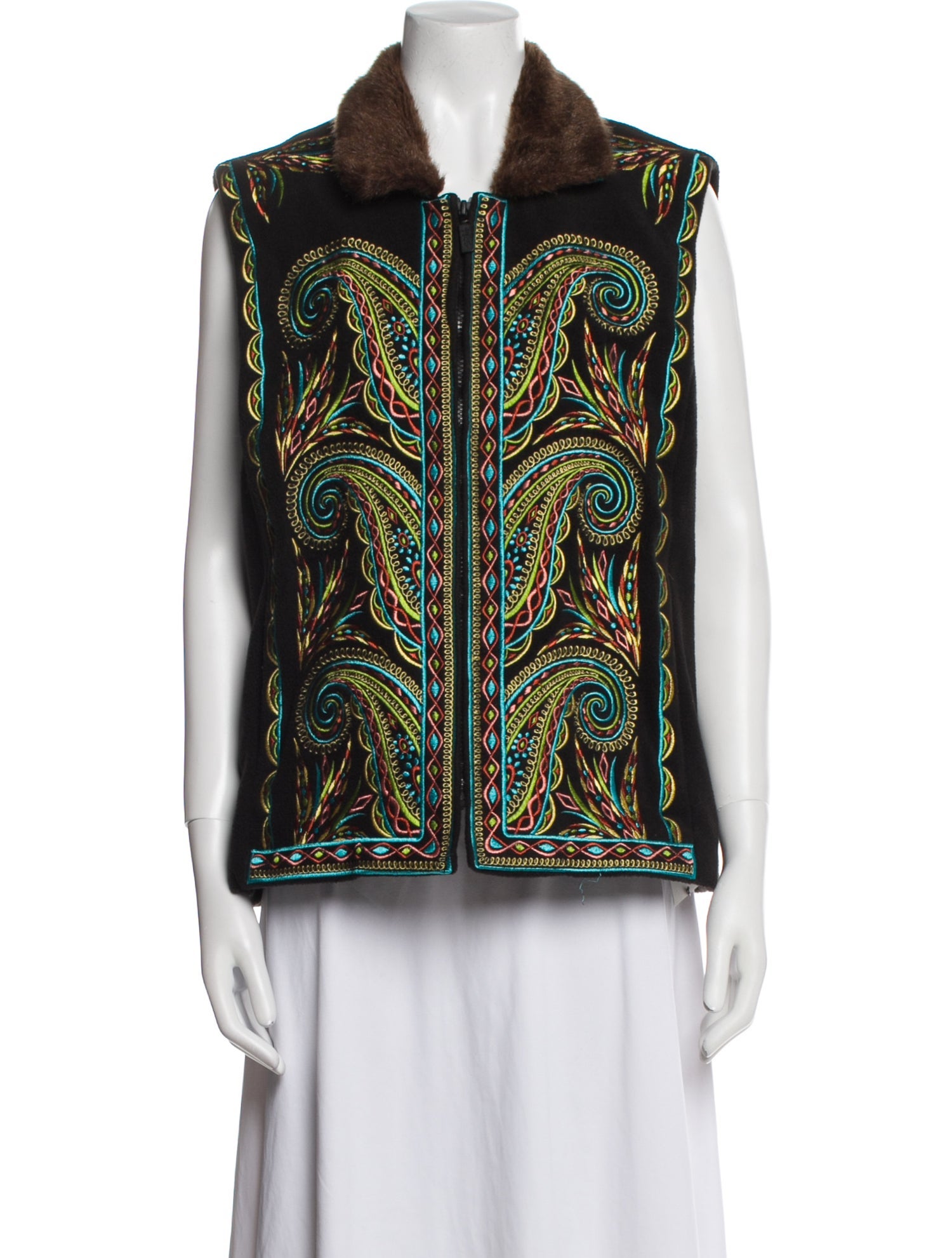 Bob Mackie Printed Vest