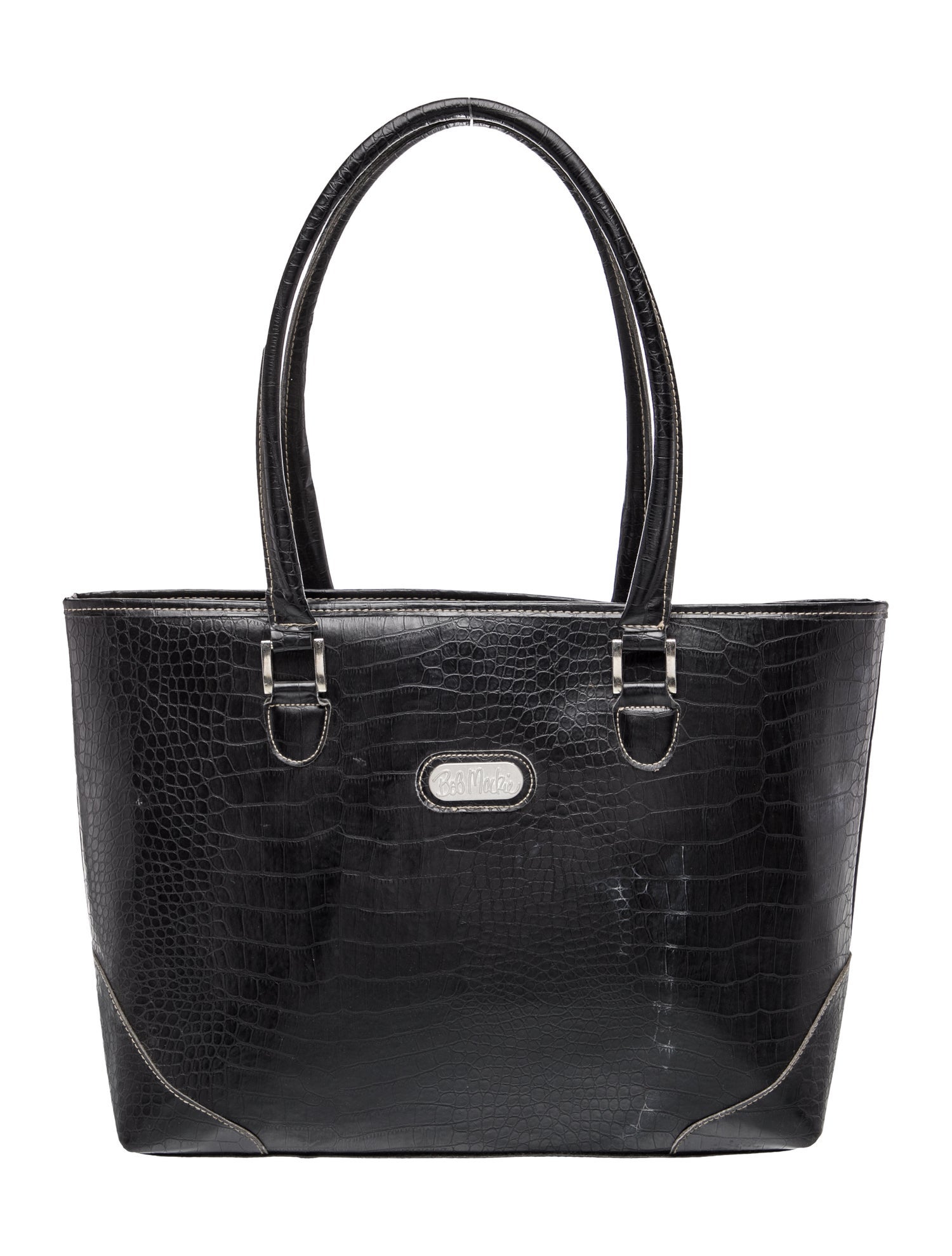 Bob Mackie Leather Tote Vintage