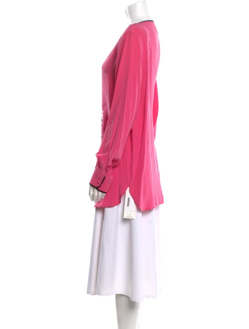 Bob Mackie Silk Floral Print Tunic