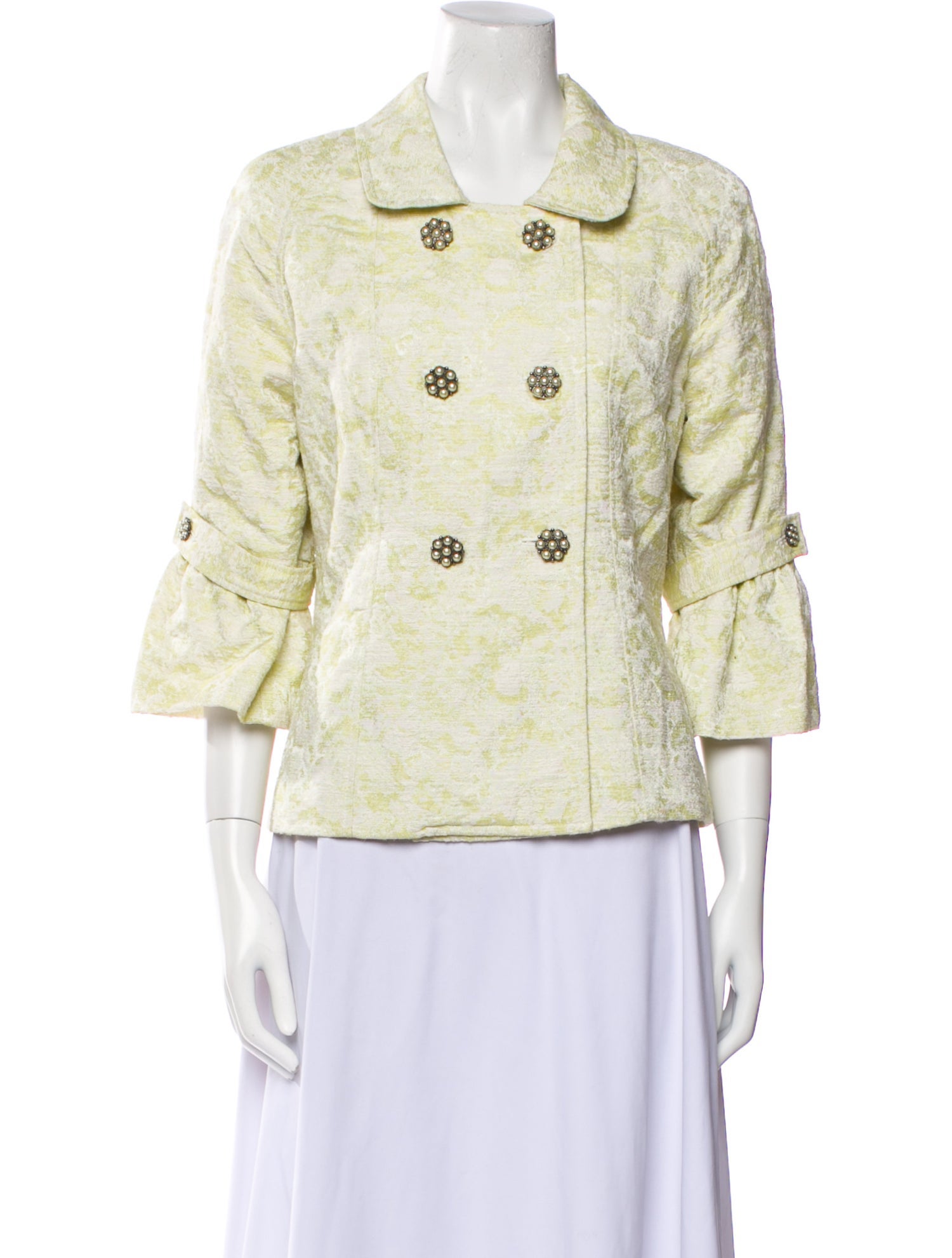 Bob Mackie Tweed Pattern Jacket