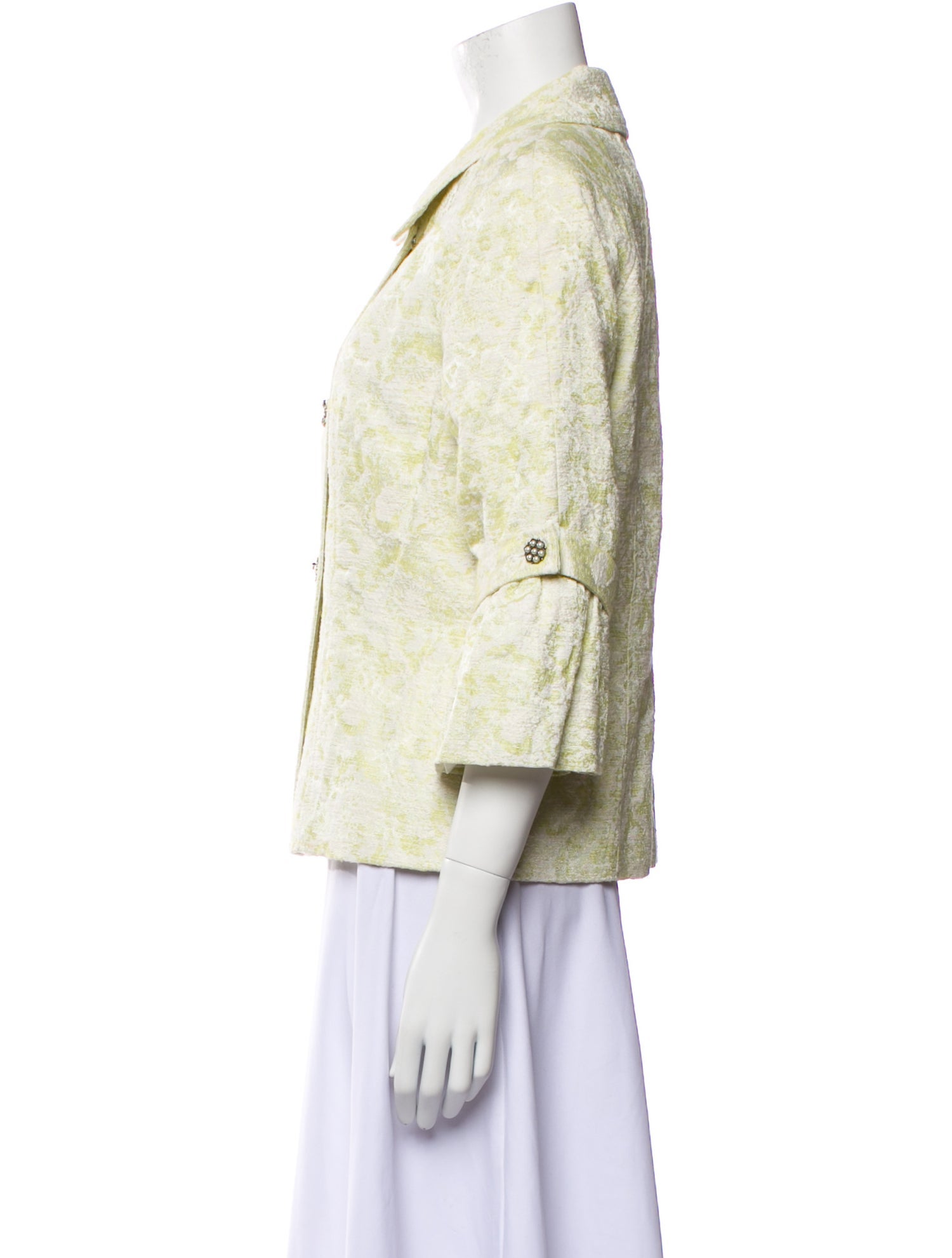 Bob Mackie Tweed Pattern Jacket