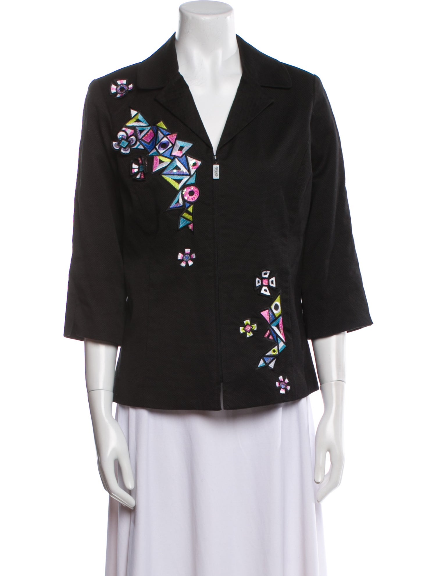 Bob Mackie Printed Evening Jacket